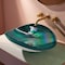 Ruvati 19 inch Murano Glass Art Vessel Seashell Decorative Pattern Bathroom Sink Seafoam Green RVB3056 - alternate 1